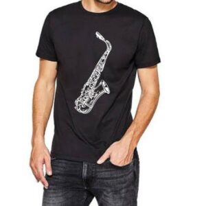 camiseta saxofon